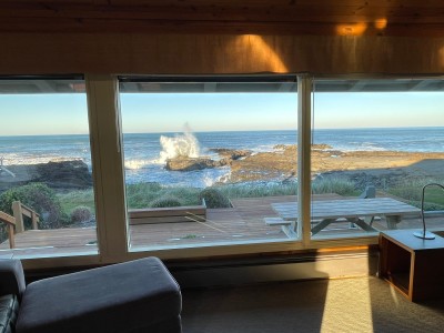 Beautiful crashing waves...