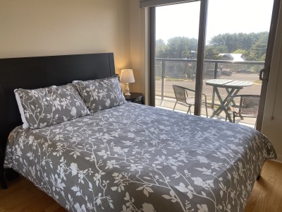Spare Bedroom with Queen Bed and Deck
