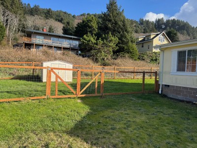 Fenced yard