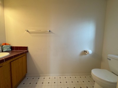 Half bath near the laundry room.