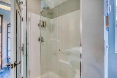 Walk in shower in master bathroom