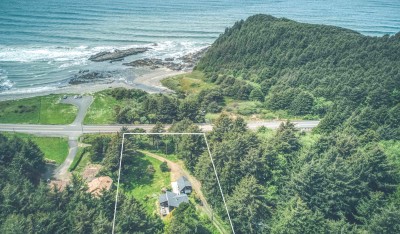 Aerial photo of the Bob Creek property