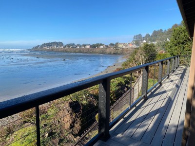 River and Ocean Views from our wrap around deck
