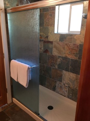 Tile Shower with Dual Shower Heads